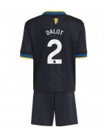 Manchester United Diogo Dalot #2 Alternativní dres pro děti 2025-26 Krátký Rukáv (+ trenýrky)